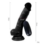 17 cm Titreşimli Gerçekçi Silikon Vantuzlu Zenci Penis – Adonis