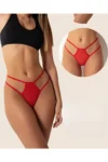 Fantazi Kırmızı Seksi TÜL Kadın STRİNG – Fantezi Tanga BC0037