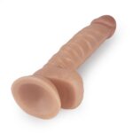 21.5 cm Realistik Vantuzlu Belden Bağlamalı Anal Vajinal Dildo Penis