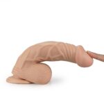 22 cm Realistik Vantuzlu Anal Vajinal Dildo Penis