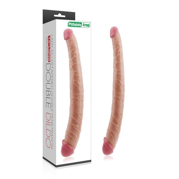 36 cm realistik cift uclu esnek anal ve vajinal dildo 09