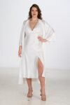 Aria’s Closet 2li Ekru Sabahlık Takımı Bigsize 6224