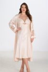 Aria’s Closet 2li Fildişi Sabahlık Takımı Bigsize 6222