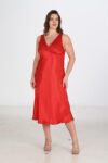 Aria’s Closet 2li Kırmızı Sabahlık Takımı Bigsize 6226