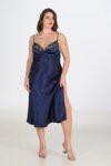 Aria’s Closet 2li Lacivert Sabahlık Takımı Bigsize 6228