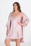 Aria’s Closet 2’li Pudra Sabahlık Takımı Bigsize 6214