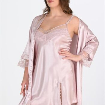 Aria's Closet 2'li Pudra Sabahlık Takımı Bigsize 6214