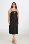 Aria’s Closet 2li Siyah Sabahlık Takımı Bigsize 6221