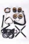 Aria’s Closet Deri Harness Leopar Set