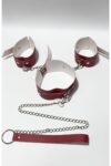 Aria’s Closet Kırmızı Kelepce ve Tasma Set
