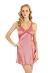 Aria’s Closet Mercan Kısa Saten Gecelik 8226