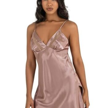 Aria's Closet Vizon Kısa Saten Gecelik 8211