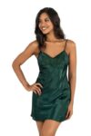 Aria’s Closet Yeşil Kısa Saten Gecelik 8231