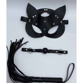Aria's Closet Siyah Maske Ağız Topu,3'Lü Set