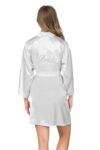 Aria’s Closet Ekru Kısa Saten Bride Sabahlık