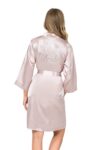 Aria’s Closet Pudra Kısa Saten Bride Sabahlık