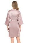 Aria’s Closet Vizon Kısa Saten Bride Sabahlık