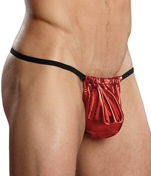 Bacio Fantazi Kımızı Lame Erkek String-Tanga BC4580