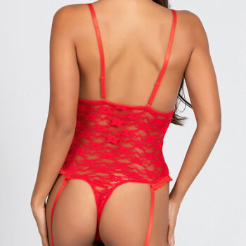 bacio fantezi dantelli ozel aglari acik kirmizi jartiyer babydoll bc 2384 2