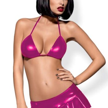 Fantezi Pembe Mini Etekli Seksi SütyenTakım Seksi İç Giyim BC9094