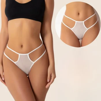 Fantazi Beyaz Seksi TÜL Kadın String - Fantezi Tanga BC0039