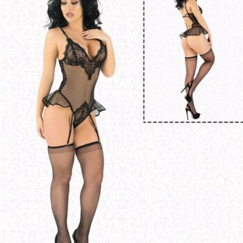 Aria's Closet Desenli Tül Babydoll