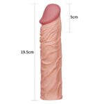 Nature Extender 5 cm Dolgulu Premium Ten Rengi Silikon Penis Kılıfı