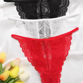 Kadın 3'lü Dantel String - Tanga BC0041
