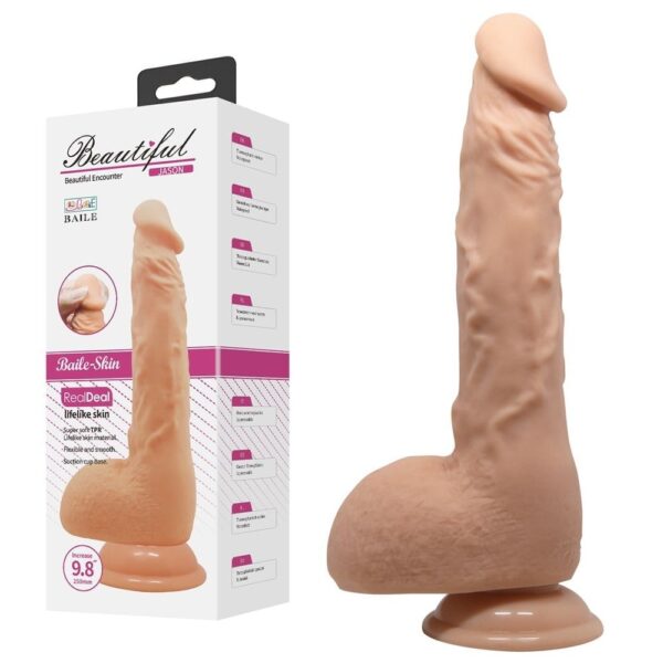 24 cm realistik vantuzlu dildo penis d0 418