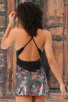 Aria’s Closet Saten Görünümlü Süprem Çiçek Baskılı Dantelli Gecelik