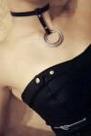 2 Halkalı Şık Deri Choker – APFT414