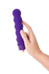 Çok Hızlı Boğumlu Silikon 17cm Mor Vibratör