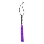 Fetilux Tüylü Silikon 23cm Mini Kırbaç – Mor