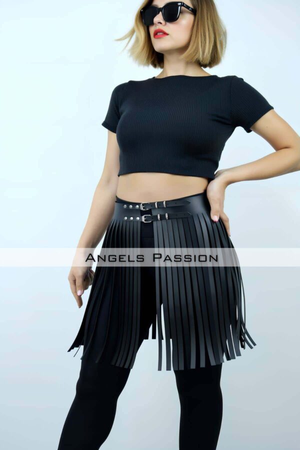 47 cm sik puskullu deri etek sort uzeri puskullu etek puskullu sik mini etek apft1401 kadn kemer angels passion 131340 41 B