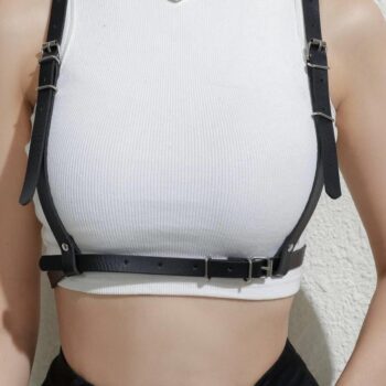 Aria's Closet Kıyafet Üstüne Tasarlanmış Belden Tutturmalı Deri Harness