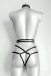 Ağ Kısmı Açık Seksi Jartiyer Harness – APFT370