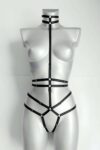 Ağ Kısmı Açık Seksi Jartiyer Harness – APFT370