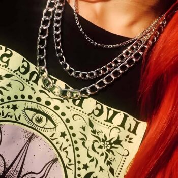 Arkadan Bağlamalı Şık Zincirli Choker Boyun Aksesuar - APFT674