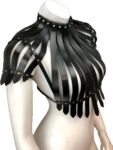 Arkası Açık Deri Crop Büstiyer Harness – APFT1257