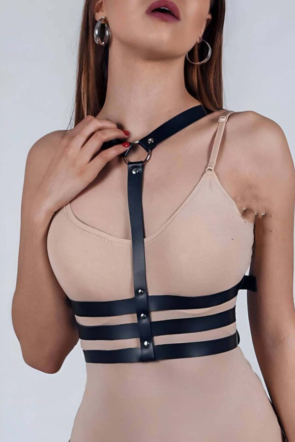 bayan ic giyim kadin fantazi giyim modelleri deri boyun gobek harness apft583 gs harness angels passion 125656 39 B