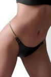 Beli Zincirli Deri Tanga Harness