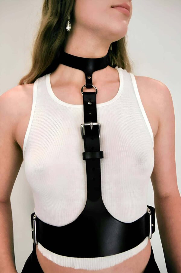 boyun baglantili korse kemer harness kadin deri bel kemeri apft1297 gs harness angels passion 125378 41 B