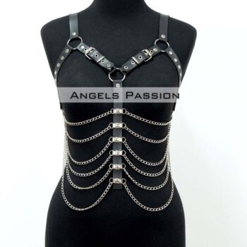 Büyük Beden Zincirli Göğüs Harness - APFT534_S2
