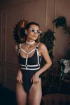 Choker Detaylı Şık Göğüs Kemer – APFT990