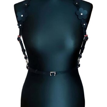 Çiçek Detaylı Çık Göğüs Harness - APFT906