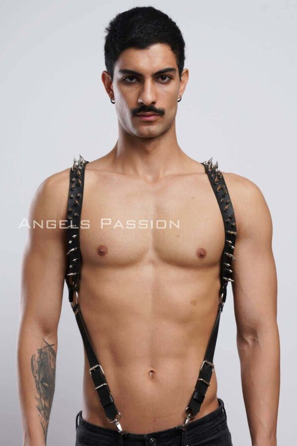 civi detayli erkek gogus harness erkek clubwear deri erkek harness apftm203 erkek harness angels passion 129949 41 B