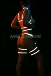Club Elbiseleri Seksi Karanlıkta Parlayan Reflektörlü Harness Takım – APFT444