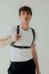 D Halka Detaylı Şık Erkek Harness – APFTM92