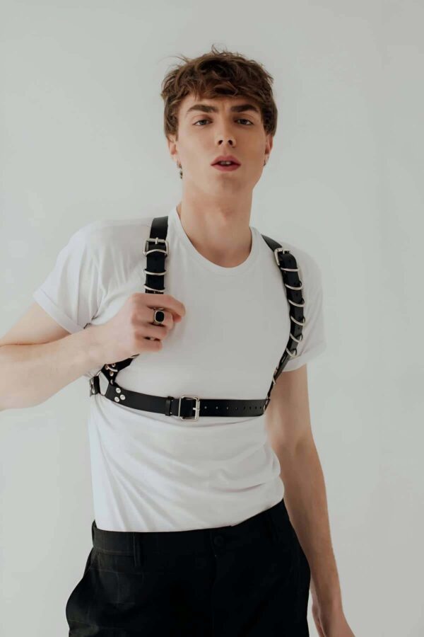 d halka detayli sik erkek harness apftm92 erkek harness angels passion 125711 40 B