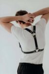 D Halka Detaylı Şık Erkek Harness – APFTM92